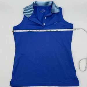 Vineyard Vines Women’s XS Blue Sleeveless Golf Tennis Polo Whale Logo